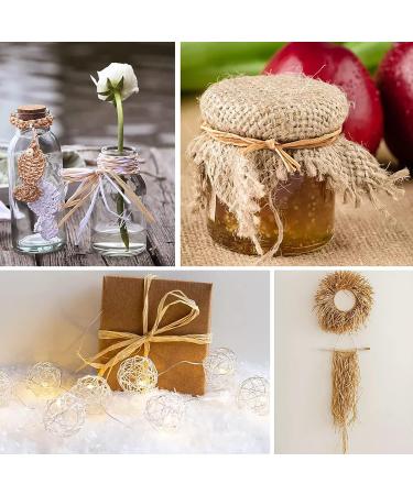 Anvin 2 Rolls Natural Raffia Paper Ribbon Matte Twine Raffia Ribbon Paper Decorative String for Festival Gift Wrapping  Crafts and DIY 1/4 Wide by 330 Feet Each Roll (Natural Color) - Buy Online on GoSupps.com