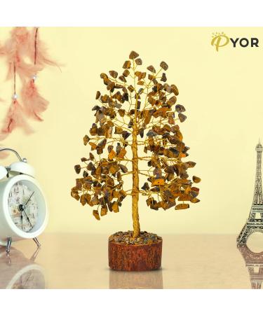 Tigers Eye Crystal Tree - Healing Crystals and Gemstone Tree for Good Luck and Meditation - Buy Online on GoSupps.com
