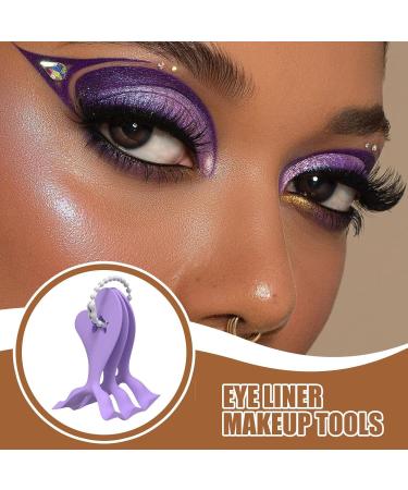 Eyeliner Stencils 3 Piece Applicator Template for Beginners Eyeshadow Beauty Tool Eyelash Shaper Helper for Business Dates Performance Commuting Purple - Buy Online on GoSupps.com