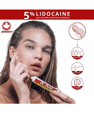 Dr. Numb 5% Lidocaine Numbing Cream with Maximum Strength for Pain Relief - 30g - Buy Online on GoSupps.com