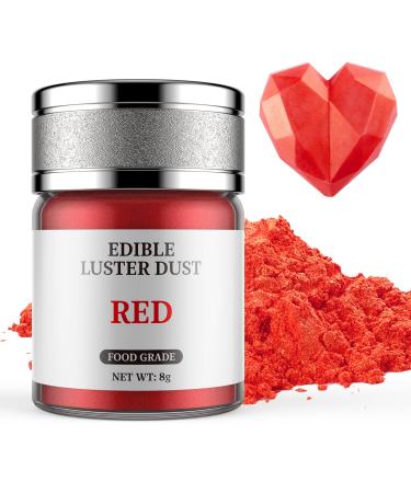 Edible glitter red 8g waysroma food glitter for drinks food glitter powder metallic for chocolate strawberries cupcakes Easter cake fondant drinks chocolates 6-red - Buy Online on GoSupps.com