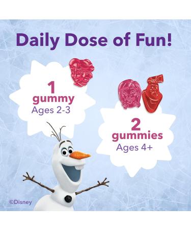 L'il Critters Frozen Daily Kids Multivitamin Gummies Assorted Berry Flavors for Ages 2+ Toddlers and Kids, Disney Multivitamin Gummies with 11 Essential Nutrients, 95-190 Day Supply, 190 ct - Buy Online on GoSupps.com
