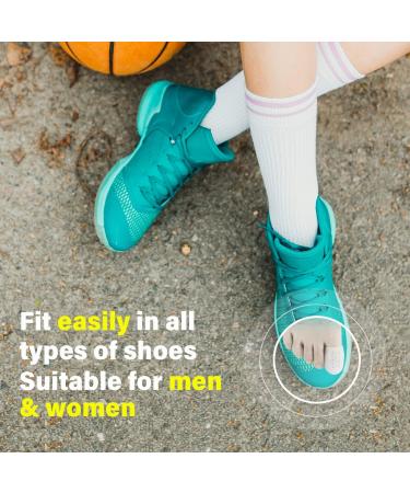 10 Pieces Silicone Toe Protection Caps for Large Toes - Gel Caps Against Blisters & Friction - White - Buy Online on GoSupps.com