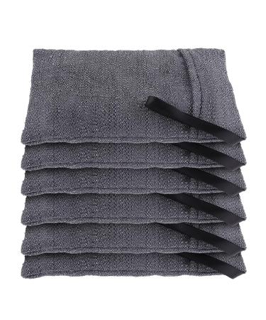 WLLHYF 6 Pack Soap Exfoliating Bag Set - Mesh Body Scrubber & Foam Sponge for Shower - Men & Women - Buy Online on GoSupps.com