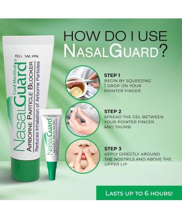NasalGuard Cool Menthol 10g: Pet Lovers Allergy Relief Gel - Drug-Free, Made in USA - Buy Online on GoSupps.com