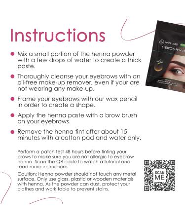 Marie-Jos & Co Henna Eyebrow Kit - Long-Lasting Eyebrow Color Pro Starter Kit - Buy Online on GoSupps.com