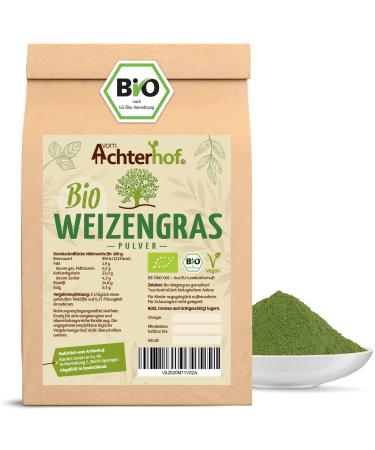 Wheatgrass powder ORGANIC (500g) Wheatgrass powder from German cultivation in raw food quality from Achterhof