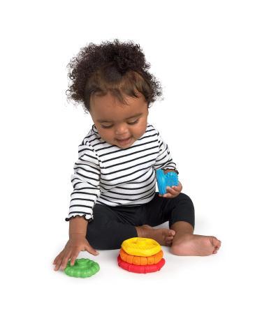 Buy Baby Einstein 12356 Stack & Teethe - 5-Part Multicolored Bite Ring & Toy Set for Babies | Easy to Grab & Stack Perfect for Early Development - Buy Online on GoSupps.com