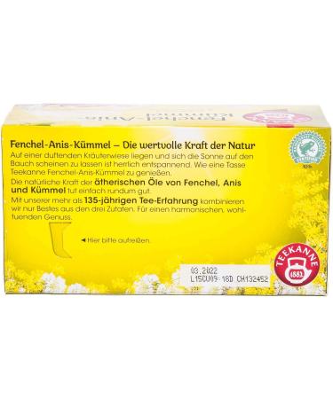  Teekanne Teekanne Fennel Tea Bags Pack of 12 (12 x 20 tea bags 12 x 60g) - Buy Online on GoSupps.com