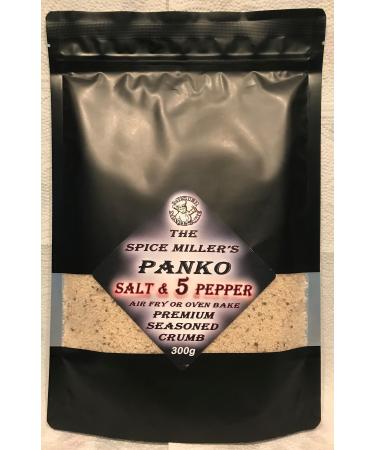 The Spice Miller's Panko 300g Premium Seasoned Japanese Crumb Air Fry or Oven Bake (Salt & 5 Pepper)
