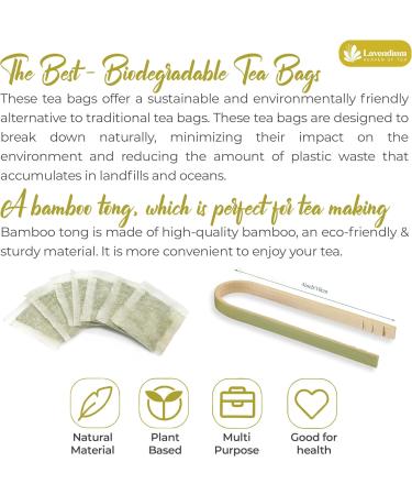 Lavendium Premium 30 Ginger Tea Bags 100% Natural & Pure from Ginger. Ginger Herbal Tea. Ginger Tea. No Sugar No Caffeine No Gluten Vegan. Ginger 30 Bags - Buy Online on GoSupps.com