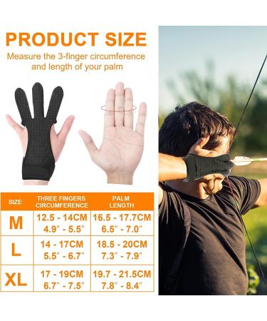Archery Gloves  IEKEDOI Three Finger Protector Archery Accessories Large - Buy Online on GoSupps.com