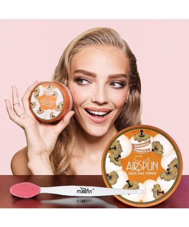 Buy Airspun Loose Face Powder Bundle with Nose Cleaning Brush | Lightweight Translucent Setting Powder for Oil Control & Mattifying Effect Pack of 6 - International Shipping Available - Buy Online on GoSupps.com