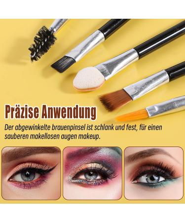 Portshade 20-Piece Brush Set | Professional Eyeshadow Eyelash Eyebrow & Lip Brushes for Precision Application | Ideal for Flawless Makeup Worldwide - Buy Online on GoSupps.com