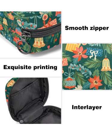 Christmas Tree Gift Sanitary Napkin Storage Bag | Large Capacity Menstrual Cup Pouch | Portable Makeup Organizer - Color 1 - Buy Online on GoSupps.com
