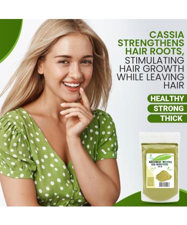 Buy Cassia Obovata Powder (Neutral Henna) - 100g | Natural Hair Conditioner Strength & Shine Boost Scalp Care - Buy Online on GoSupps.com