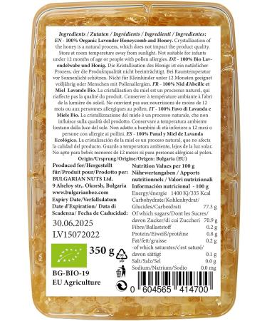 Organic Honeycomb Raw Lavender Natural Pure Fresh Directly from the Beehive Handmade Absolutely Real Product. (300) - Buy Online on GoSupps.com