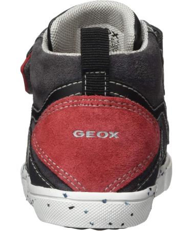 Geox B KILWI BOY C Baby Boy's Sneaker 7 UK - Dark Grey & Dark Red - Buy Online on GoSupps.com