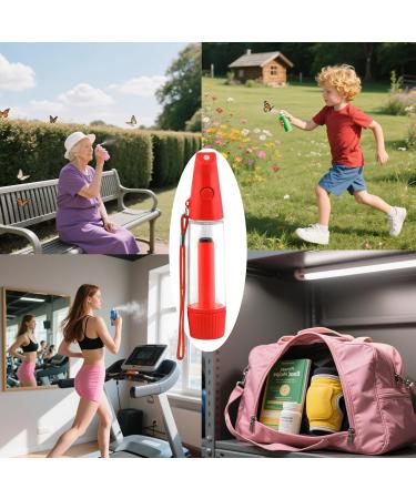 Les Flacons Vaporisateurs Pour Le Visage - Vaporisateur d'Eau pour le Visage | Flacon L ger De Vaporisation Cosm tique Pour Le Voyage Le Camping Les Sports Et Les Entra nements Rouge - Buy Online on GoSupps.com