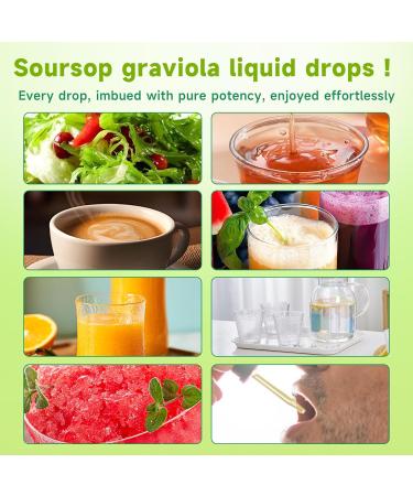2 Pack Soursop Graviola Liquid Drops - 2000mg Pure Soursop Extract Blended with 300mg Sea Moss & 100mg Elderberry - Powerful Cell Support, Antioxidant-Rich, Immune-Boosting - 4 Fl Oz (120ml) Bottle Soursop 2 Fl Oz (Pack of 2) - Buy Online on GoSupps.com