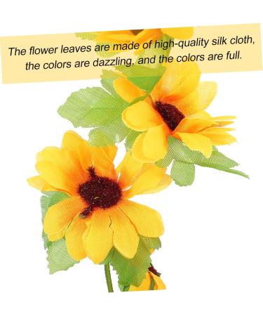 Zerodeko 2pcs Sunflower Vine Yellow Fake Flowers Home Decor Hanging Flowers for Decoration Artificial Ivy Garland Artificial Flower Decoration Sunflower Flower Silk Flower - Buy Online on GoSupps.com