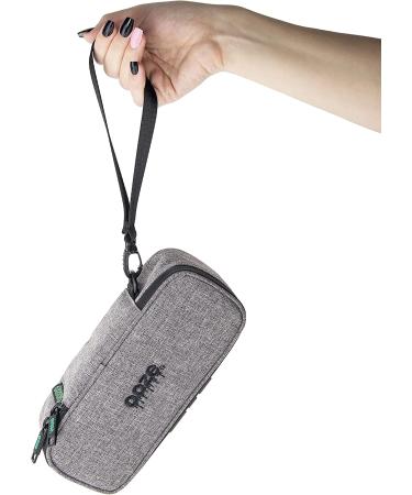 Ooze Smell Proof Pouch Smoke Gray - 4x9x3 Travel Bag with Lock and Carbon Lining - Odor Proof and Discreet Herb Guard - Buy Online on GoSupps.com