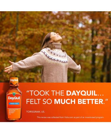 Vicks DayQuil Cough Cold & Flu Almond Relief 12 Fl Oz - Pack of 1 - Buy Online on GoSupps.com