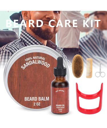 Premium Beard Care Set for Men | Professional Grooming Kit with Comb Scissors Brush & Moisturizing Oil - Buy Online on GoSupps.com