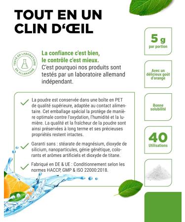 Electrolytes - 200 g (40 portions) - Formule d'hydratation avec chlorure potassium sodium calcium magn sium - Parfait pour les sportifs en cas de d shydratation - Sans sucre - Vegan - Orange - Buy Online on GoSupps.com