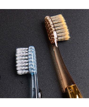 Buy WXPJMDFC Middle-Facing Toothbrushes - 2-Pack Manual for Adults & Kids | Includes 2 Replacement Heads | Gold Body Care - Buy Online on GoSupps.com