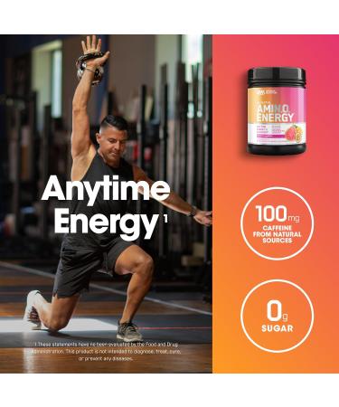 Optimum Nutrition New Flavor Amino Energy - Pre Workout with Green Tea, BCAA, Amino Acids, Keto Friendly, Green Coffee Extract, Energy Powder - Tropical Sunrise, 65 Servings (Packaging May Vary) Tropical Sunrise 1.29 Pound  - Buy Online on GoSupps.com