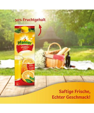 Buy Pfanner Orange Nectar - 2L | 50% Fruit Content & High Vitamin C | Delicious Orange Drink - Buy Online on GoSupps.com