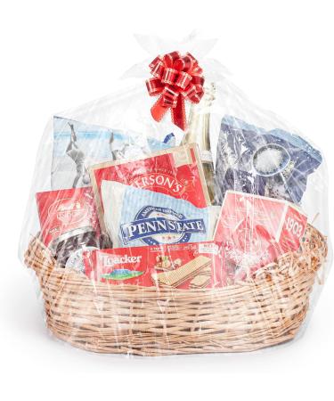 DIY Wicker Gift Hamper Kit - Oval Basket for Christmas, Weddings, Baby Showers - Natural - Buy Online on GoSupps.com