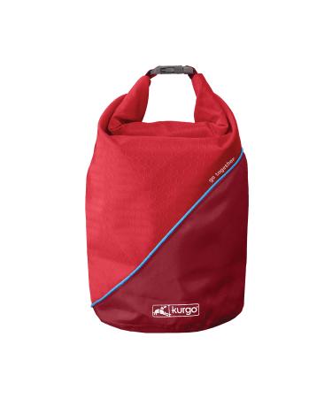Kurgo food bag - dog dry food outdoor bag - treat bag for dogs - chili red 1 piece (1 pack)