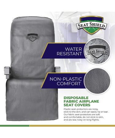 Waterproof SeatShield Disposable Airplane Cover - Travel Essential for Plane, Train, Bus - Universal Car Seat Protector - Gray - Buy Online on GoSupps.com