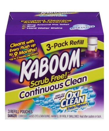 3-Pack Refill  Kaboom Scrub Free! Continuous Clean with OxiClean