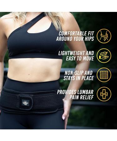 Sola Well Sacroiliac Belt - Lower Back Support for Sciatica Relief & Pelvic Alignment | SI Joint Brace for Men & Women - Black - Buy Online on GoSupps.com