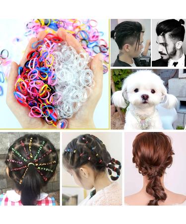 Hanyousheng 1000 Pcs Elastic Hair Bands Set with Topsy Tail Hair Tool - 1004 Piece Hair Elastic Bands for Braids, Ponytails, and Removal Tool - Buy Online on GoSupps.com