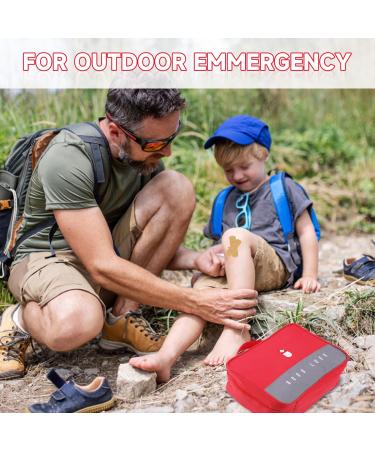 Buy Tikplus Large Waterproof Travel Pharmacy Bag - Portable First Aid & Emergency Bag for Home & Camping - Red - Buy Online on GoSupps.com