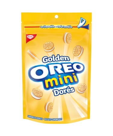 OREO Mini Golden Sandwich Cookies Made in a Peanut-Free Facility School Snacks 200g Golden 200 g (Pack of 1)