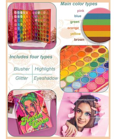 Modern Girl 96-Color Eyeshadow Palette | KEVIN&COCO | Non-Smudge Water-Resistant Perfect for Every Occasion - Buy Online on GoSupps.com