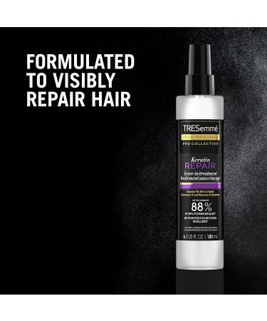 TRESemm Pro Collection Keratin Repair Leave In Hair Treatment for Strong Healthy-Looking Hair Care Hair Styling Treatment Spray Visibly Repair Split Ends 6.1 oz 6.1 Fl Oz (Pack of 1) - Buy Online on GoSupps.com