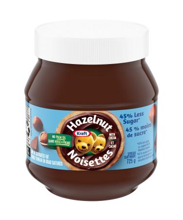 Kraft Peanut Butter Hazelnut Spread with Cocoa and Less Sugar 725g 725 g (Pack of 1) Less Sugar