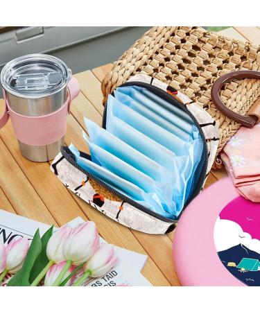 Shop Beautiful Retro African Women's Napkin Storage Bag | Portable Menstrual Cup & Bandage Holder for First Period - Buy Online on GoSupps.com