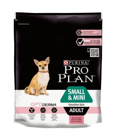 Pro Plan - Small & Mini, dry food for adult dogs with Optiderma, salmon flavor, 700 g