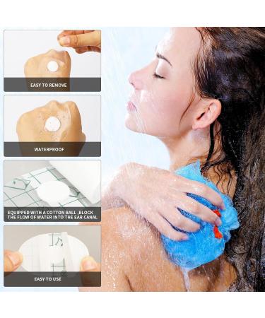 120 Pcs Waterproof Swimming Ear Covers for Kids | Disposable Plastic Ear Plugs & Ear Stickers for Shower Surfing & Snorkeling - Buy Online on GoSupps.com