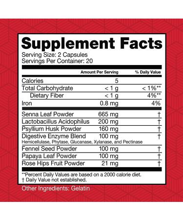 Health Plus Herbal Detox+ 10-Day Cleanse | 40 Capsules | 20 Servings - Buy Online on GoSupps.com