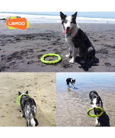 Laroo Dog Frisbee - Durable Water Toy for Medium & Large Dogs | Summer Pet Training Disc 30cm Green - Buy Online on GoSupps.com