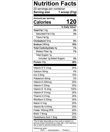 Nutiva Organic Vanilla Protein Smoothie 1.4lb - Vegan, Non-GMO, Keto & Paleo - 23g Protein Meal Replacement - Buy Online on GoSupps.com