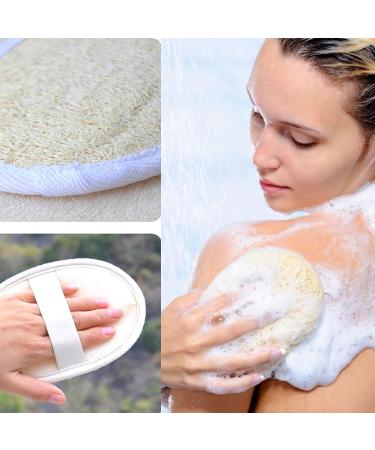 Jaunty Natural Loofah (3PC Pack) - Eco-Friendly Exfoliating Body Scrubber for Women, Babies, and Men - Buy Online on GoSupps.com